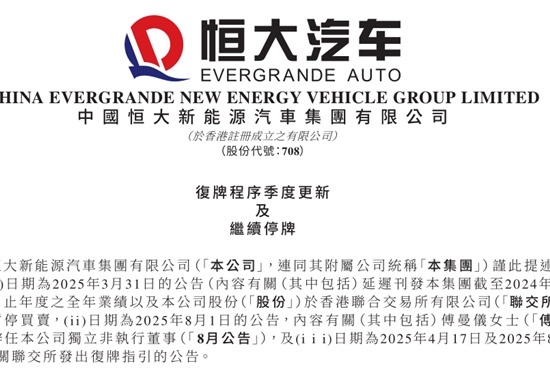 继续停牌，复牌时间待定，面临退市风险